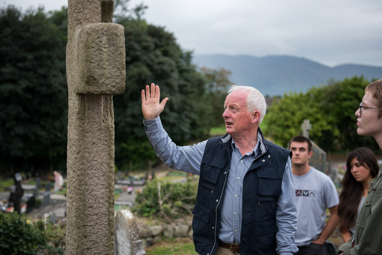 Professor with Northern European cross