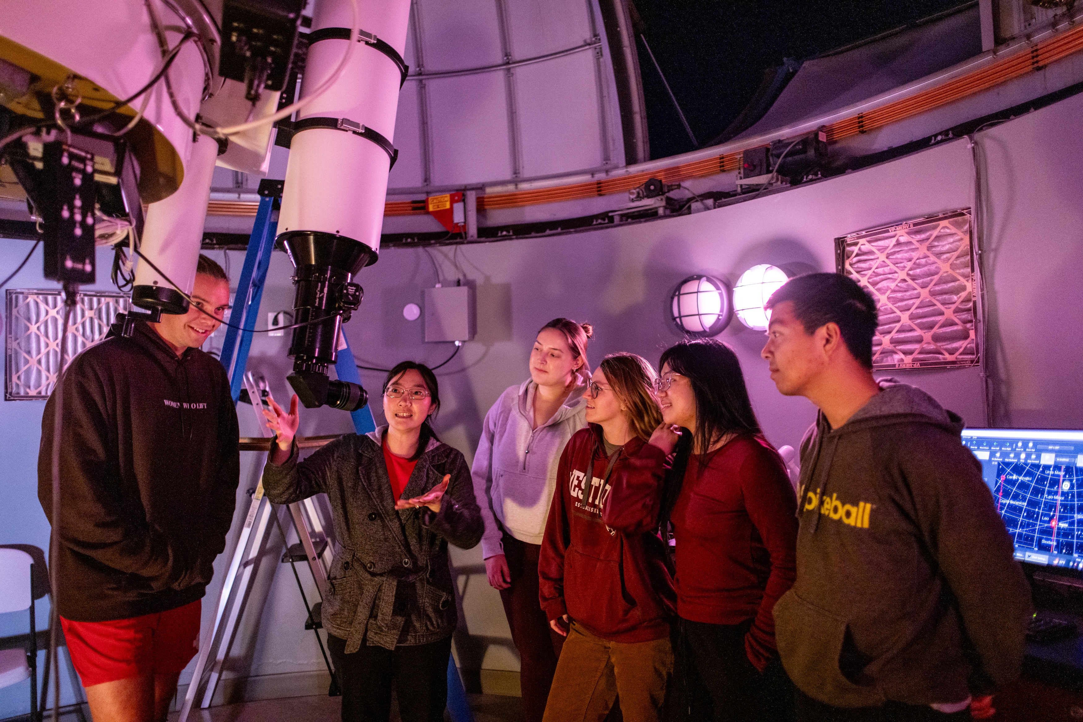Astrophysics Minor students discussing