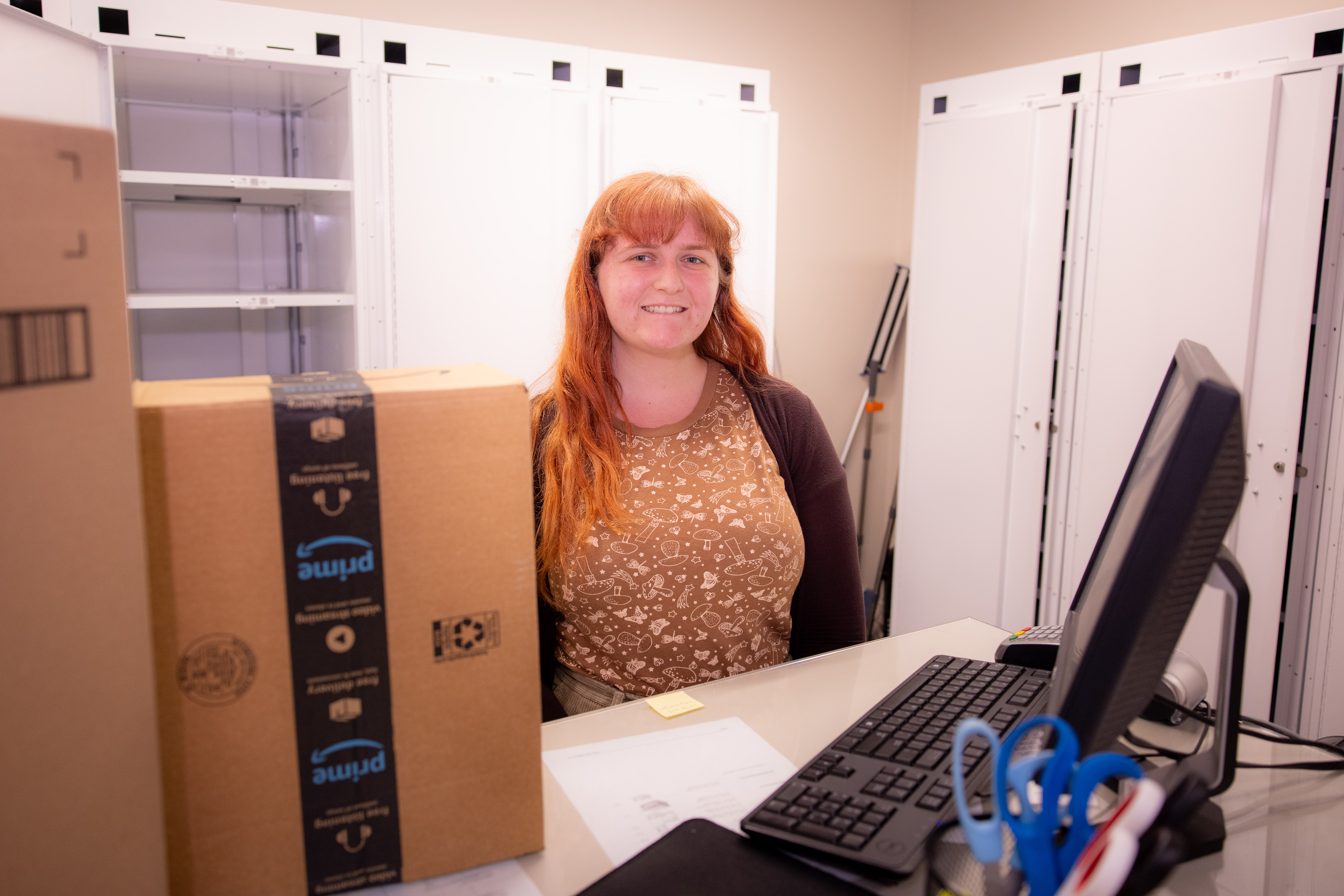 westmont student working in post office