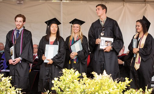 Matthew Bennett, Myvy Ngo, Alison Hensley, C.J. Miller and Paige Harris, left to right