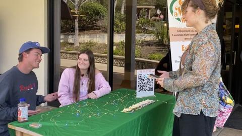 env science students at booth