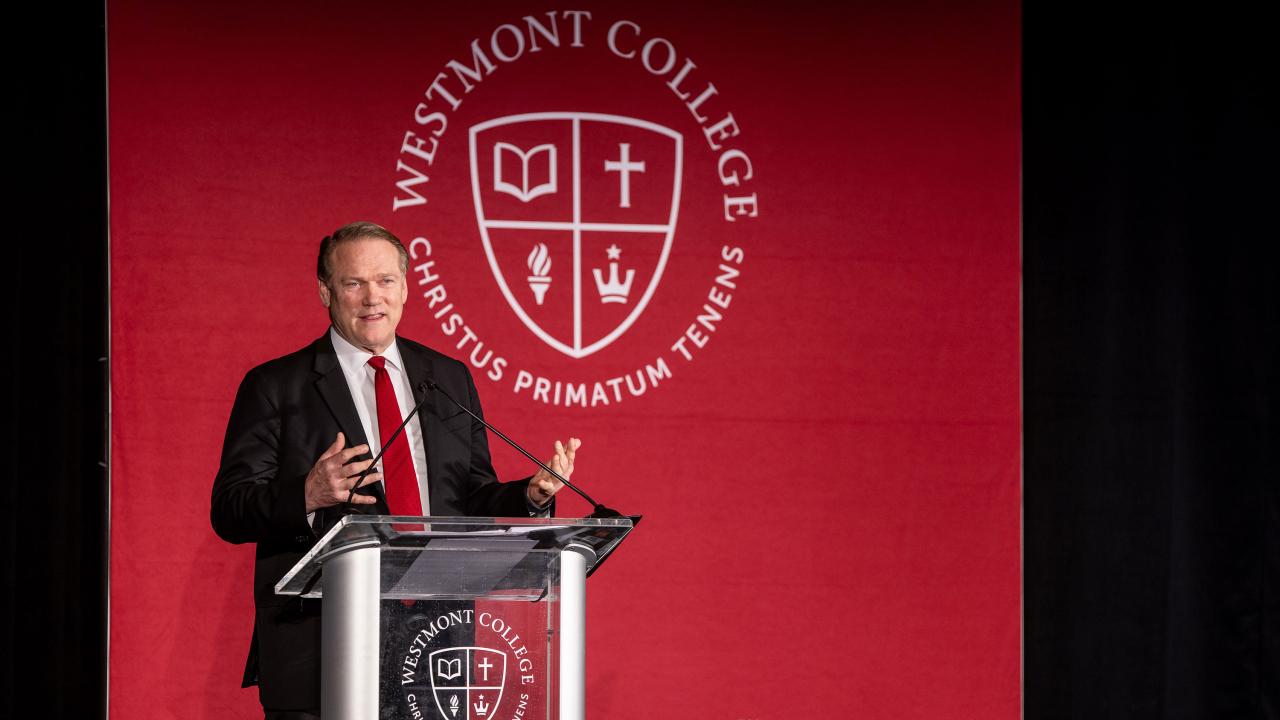 President Gayle D Beebe at the Westmont Presidents Breakfast